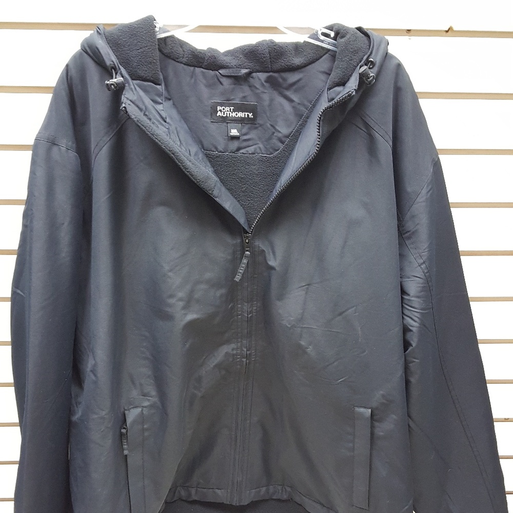 Port Authority Hooded Jacket Black 3X NWT